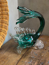 Stor flot glasfisk i kunstglas