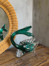 Stor flot glasfisk i kunstglas
