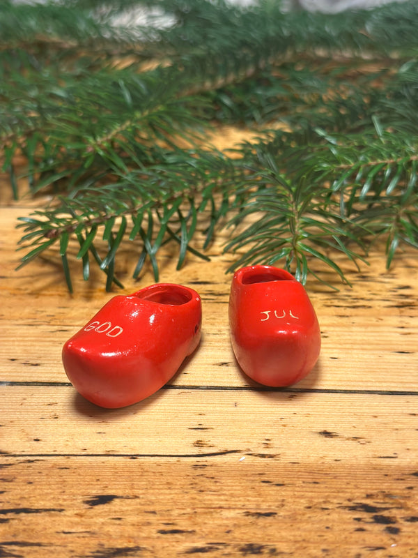 Keramik træsko ~ God jul